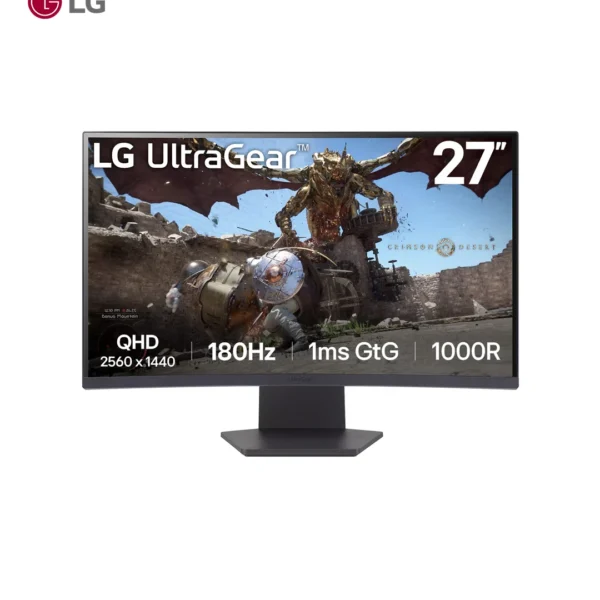 Monitor curvo 27" LG UltraGear QHD 2K 180Hz VA HDMI DP